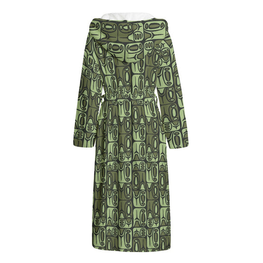 The Aloha Bathrobe – Circa70: Dark Green + Light Green