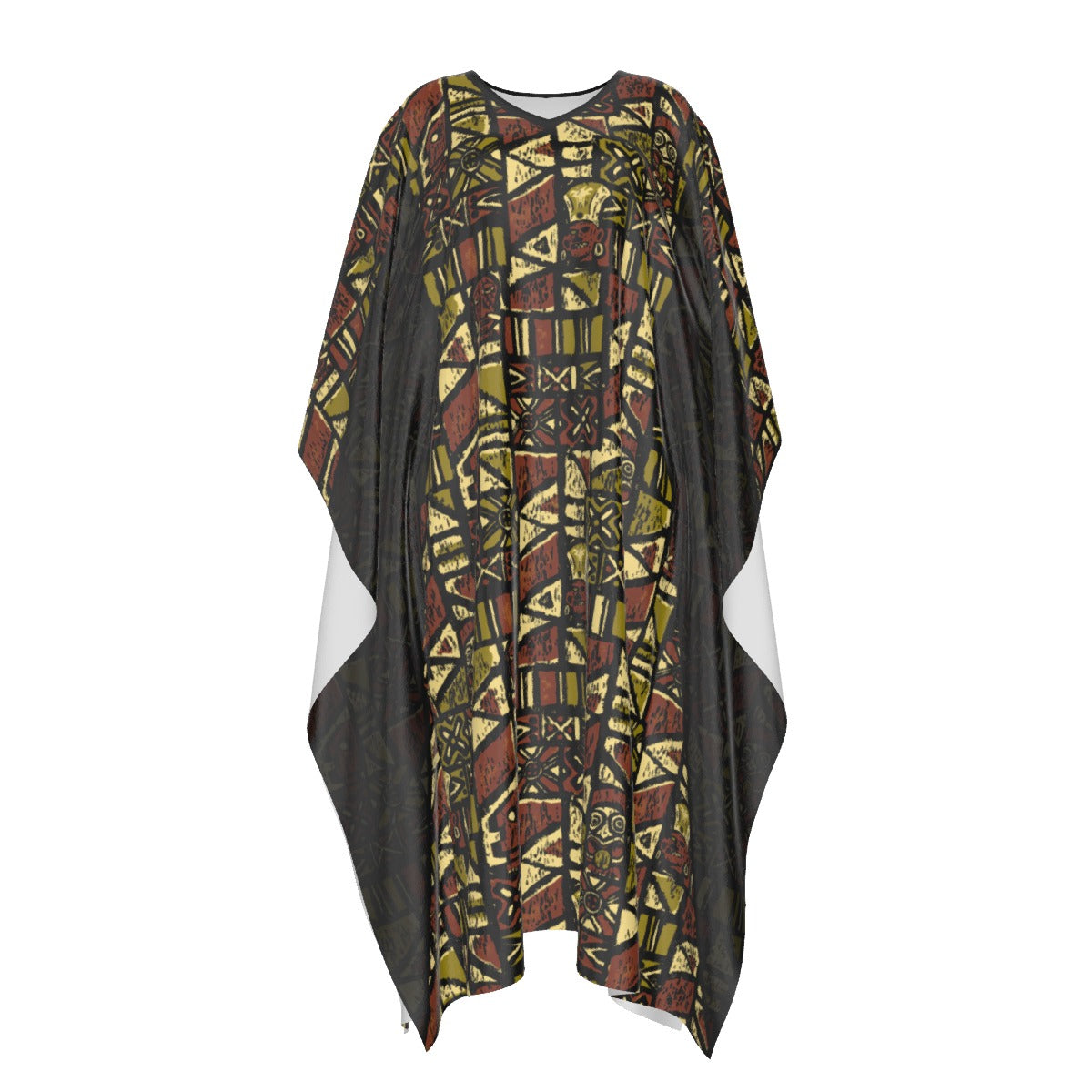 The Simple Caftan – Shelter Island Tapa: Jungle Trail