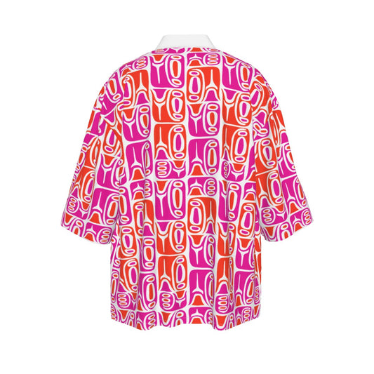 The Cabana Kimono – Circa70: Pink + Orange + White