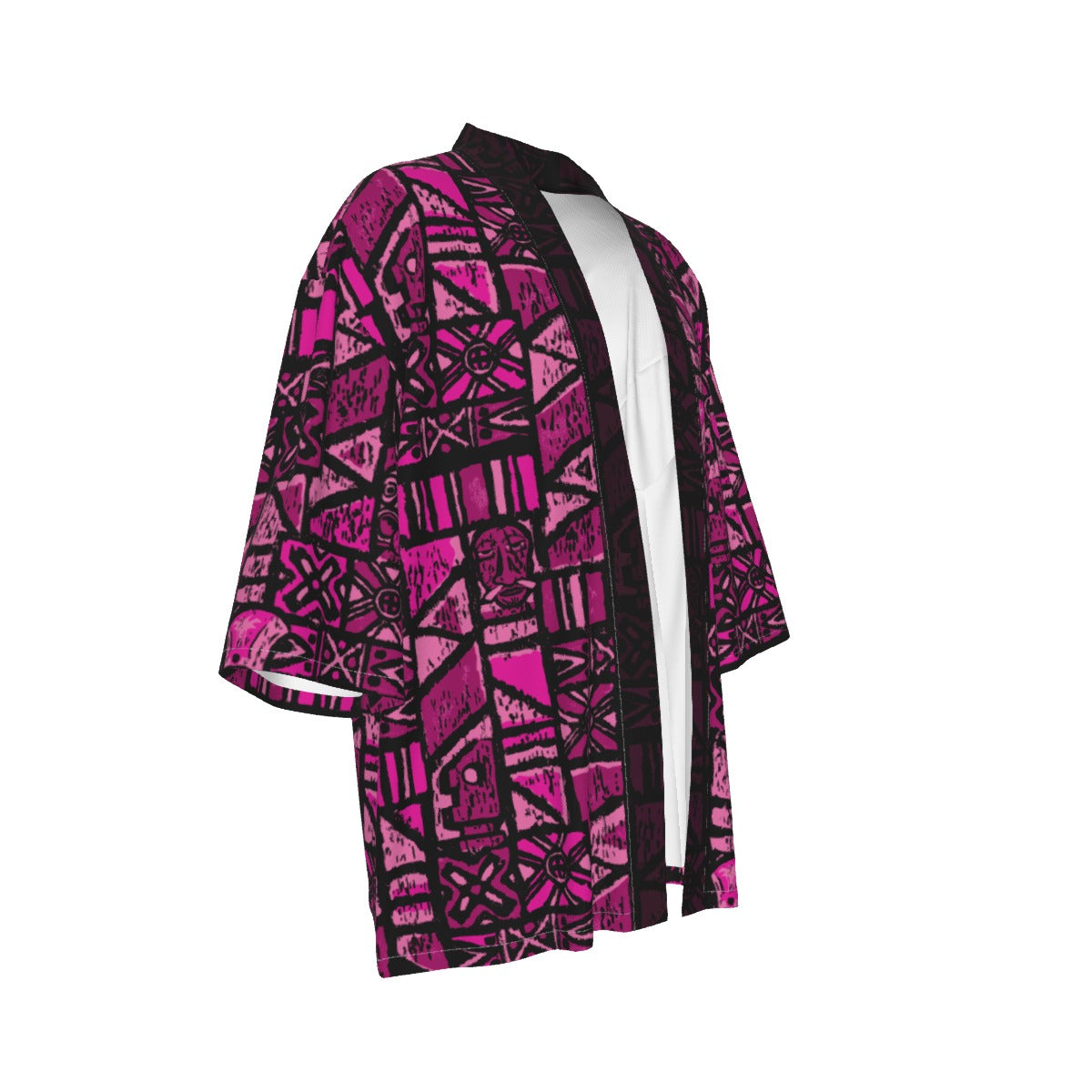 The Cabana Kimono – Shelter Island Tapa: Dragon Fruit
