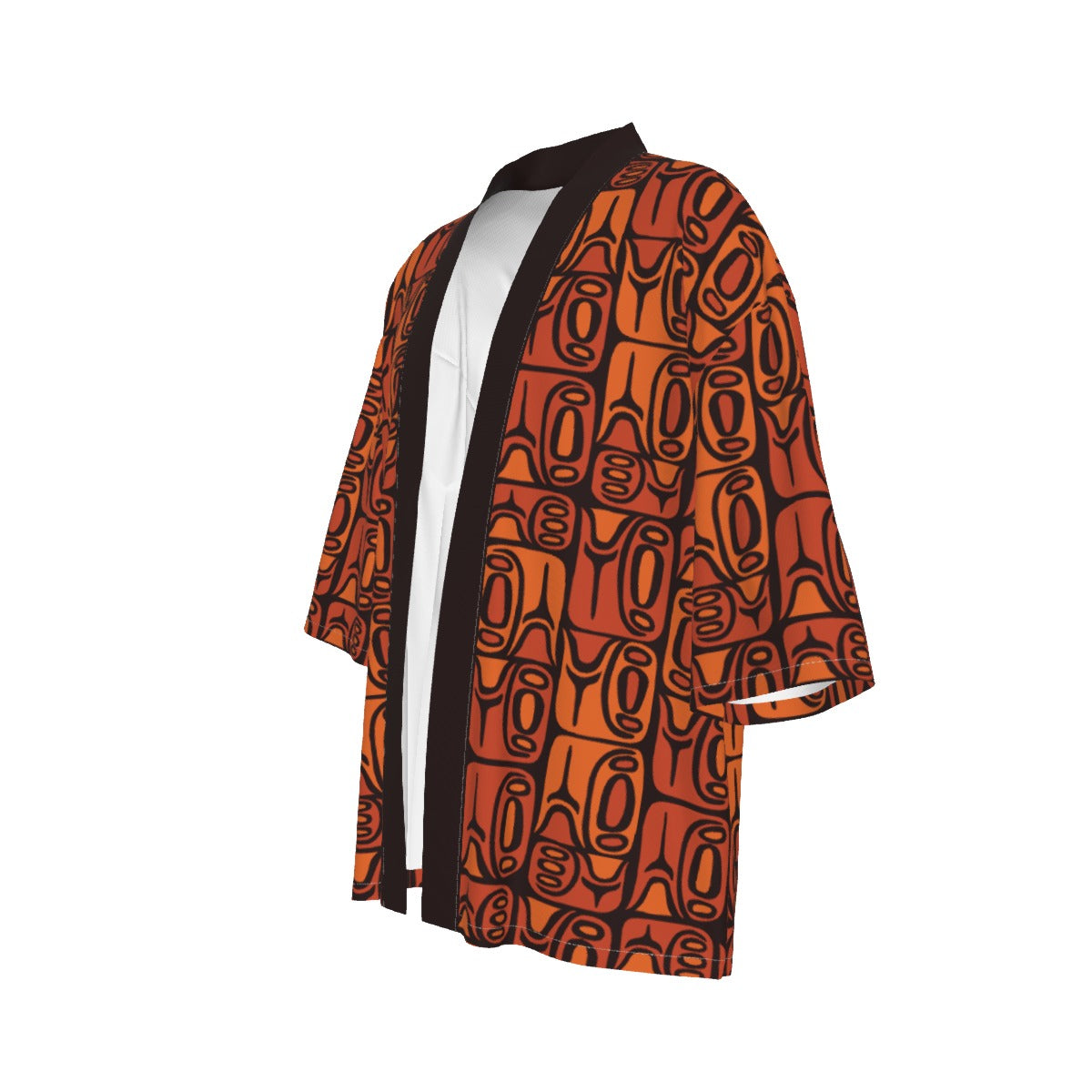 The Cabana Kimono – Circa70: Dark Orange + Light Orange