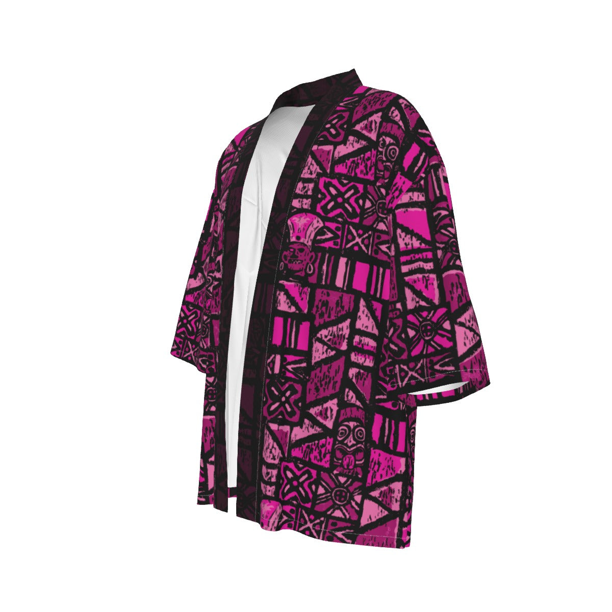 The Cabana Kimono – Shelter Island Tapa: Dragon Fruit