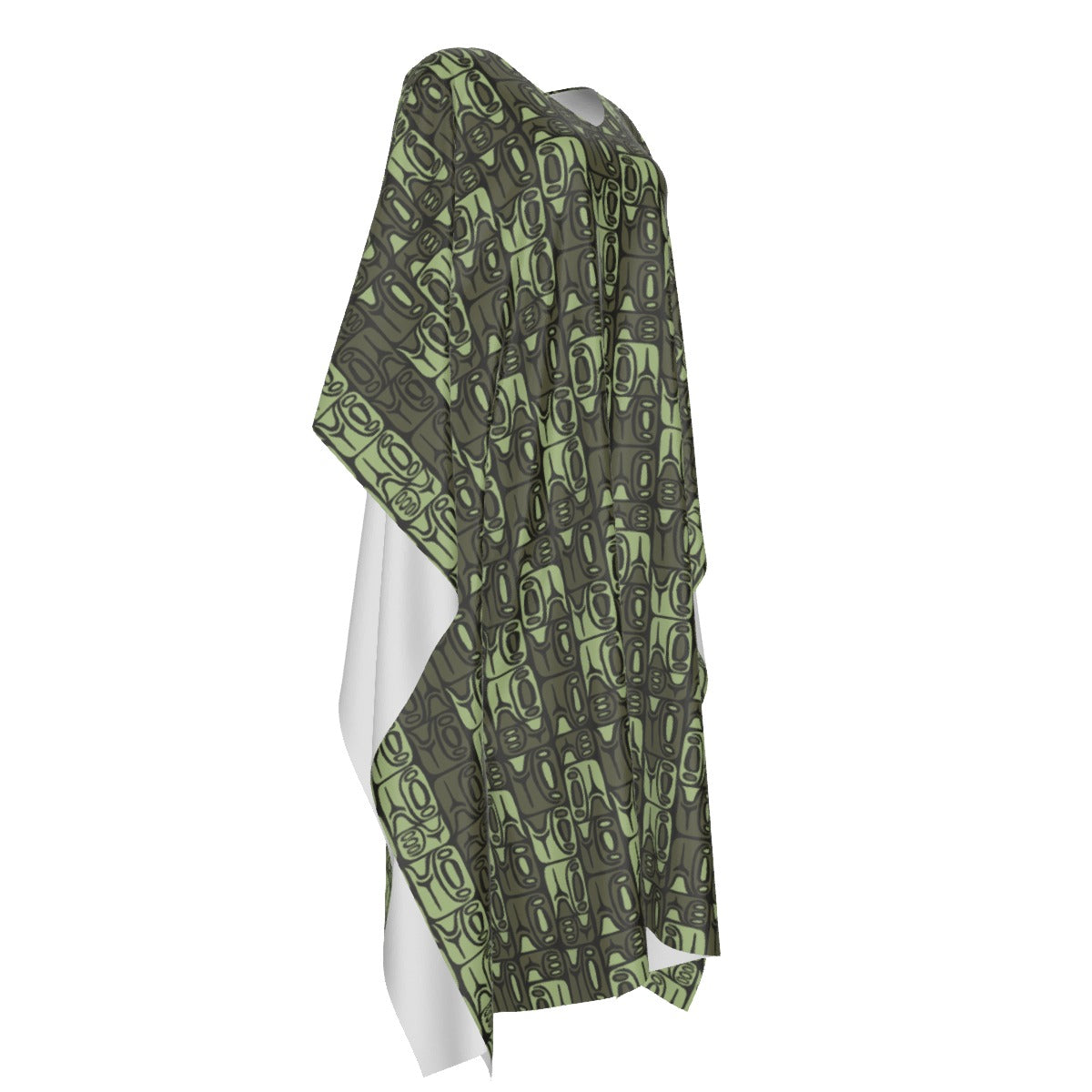 The Simple Caftan – Circa70: Dark Green + Light Green