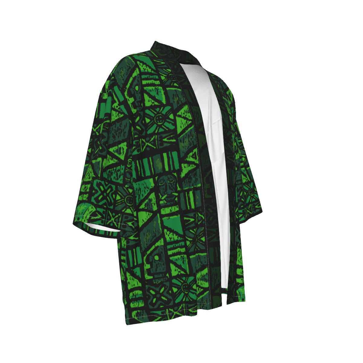 The Cabana Kimono – Shelter Island Tapa: Fern Grotto