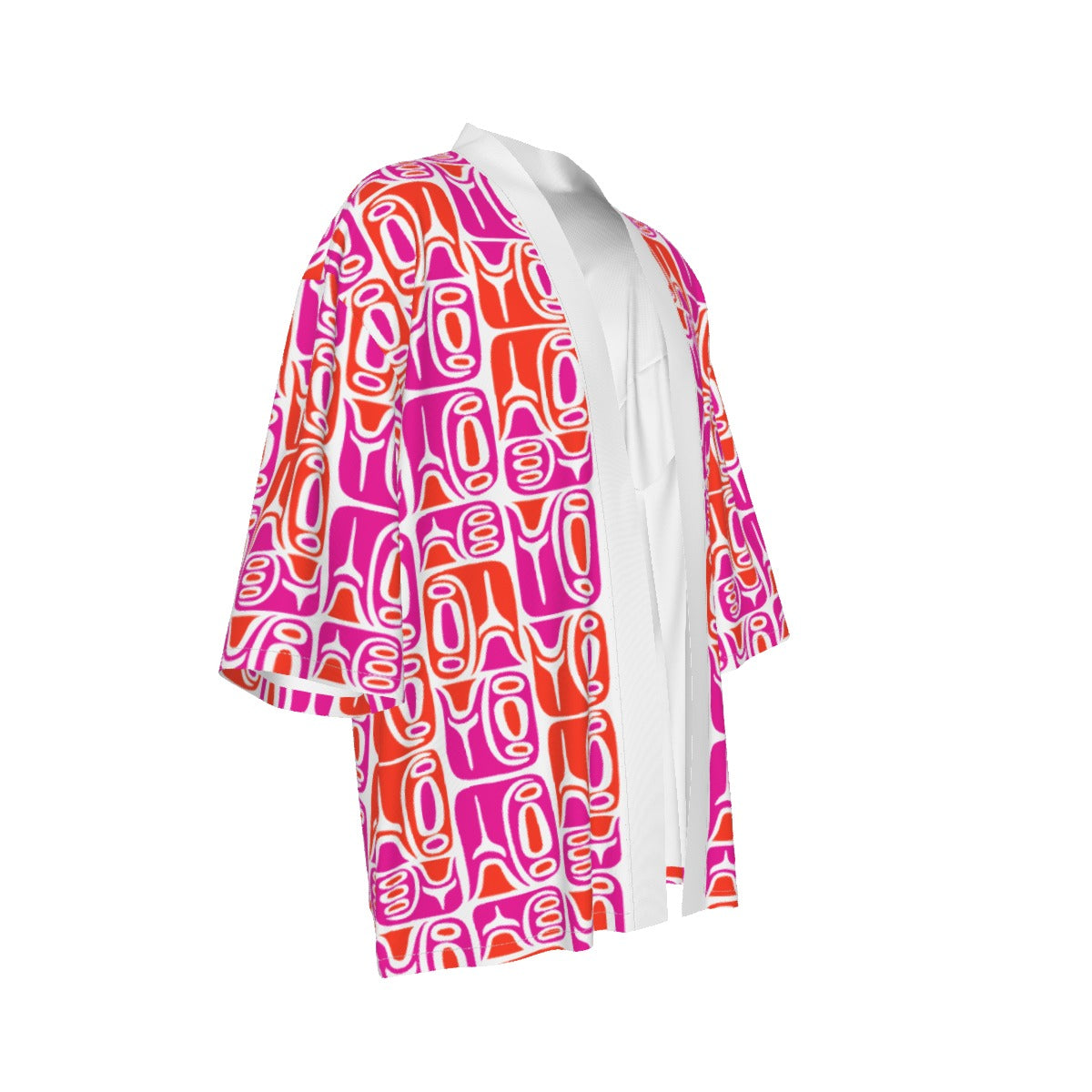 The Cabana Kimono – Circa70: Pink + Orange + White