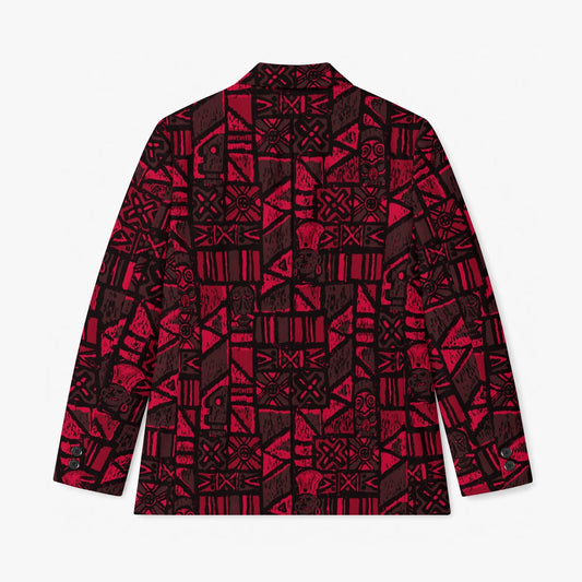 Aloha Blazer-Shelter Island Tapa: Red