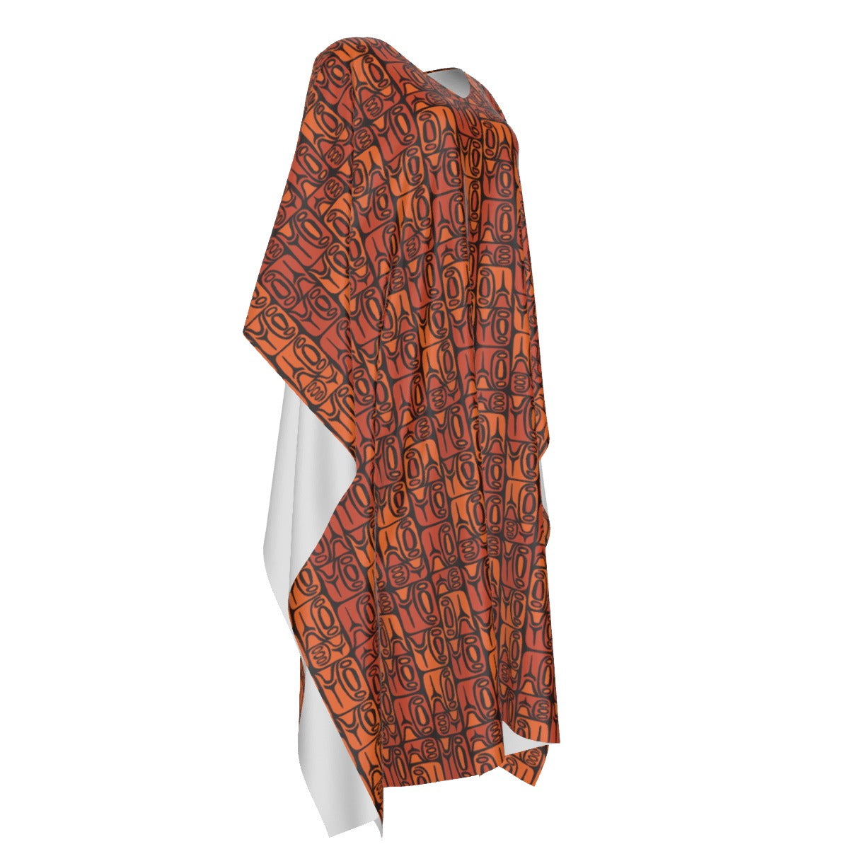 The Simple Caftan – Circa70: Dark Orange + Light Orange