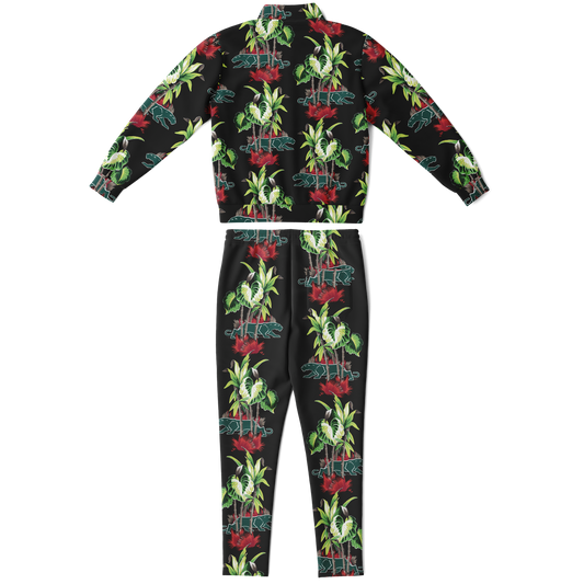 The Aloha Tracksuit – Jungle Cat: Black+Green