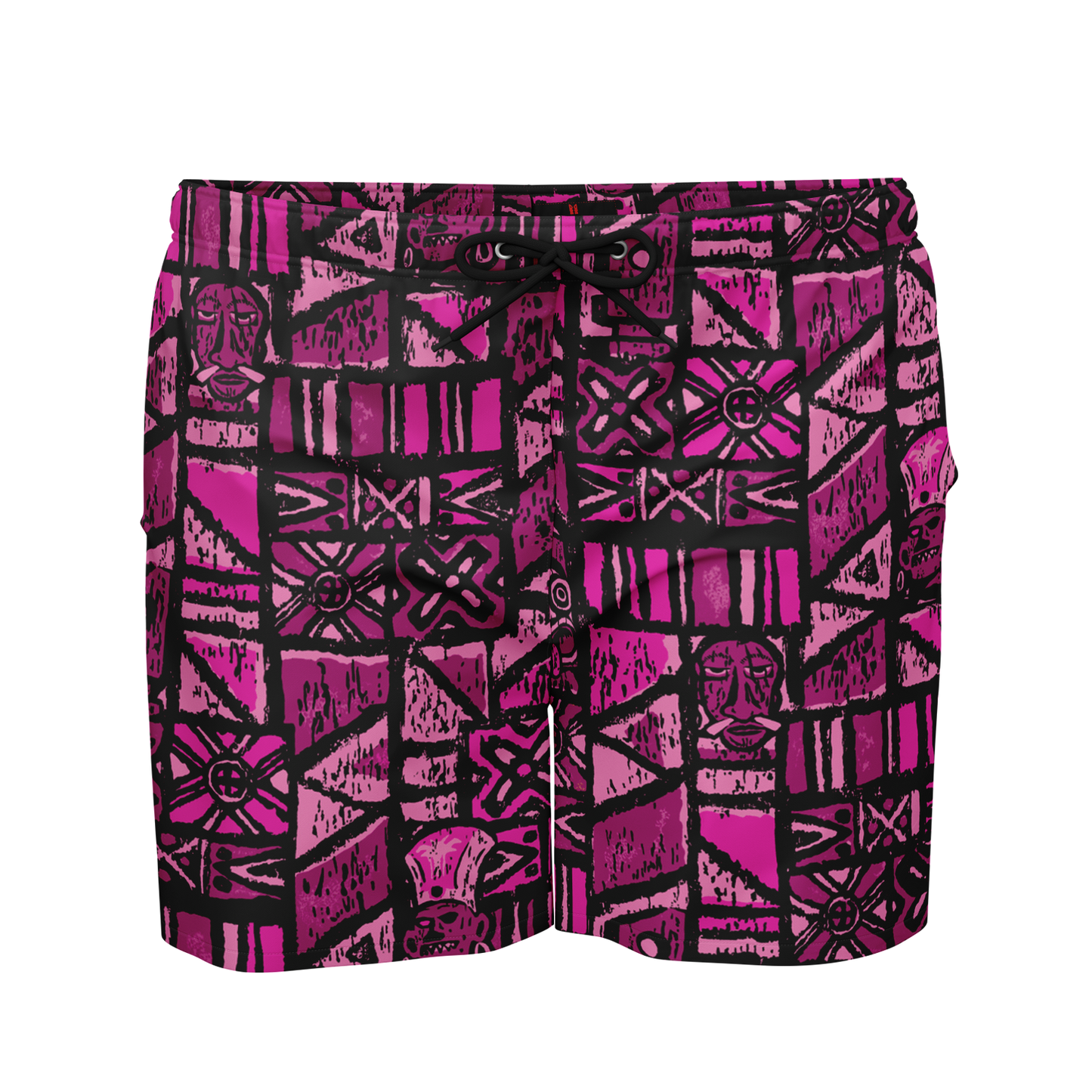 Swim Trunks – PLUS SIZE – Shelter Island Tapa: Dragon Fruit