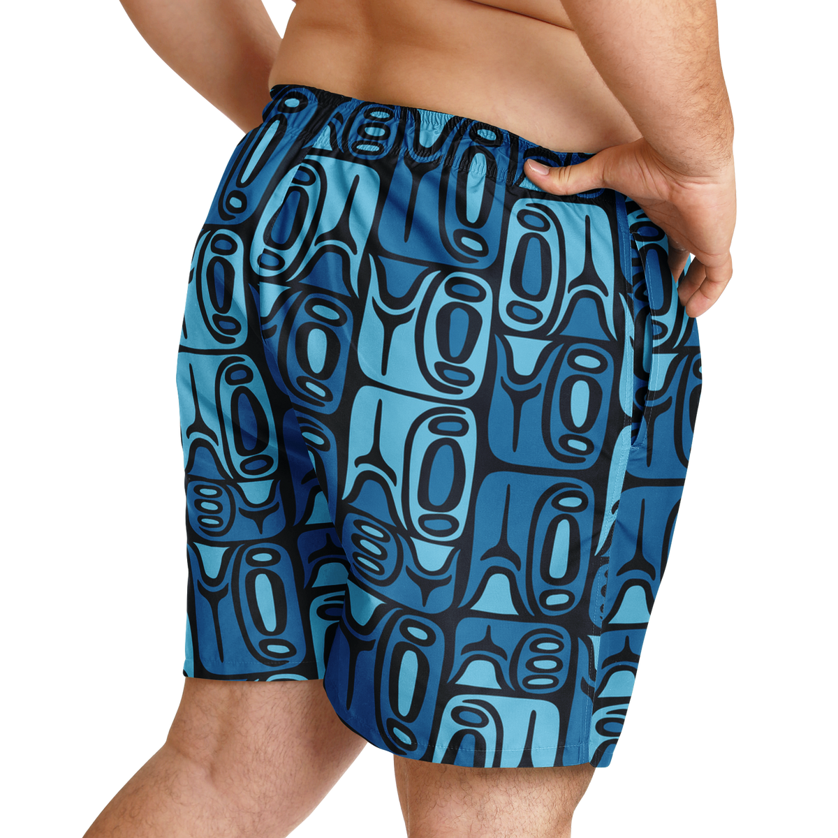 Swim Trunks – PLUS SIZE – Circa70: Dark Blue+Light Blue