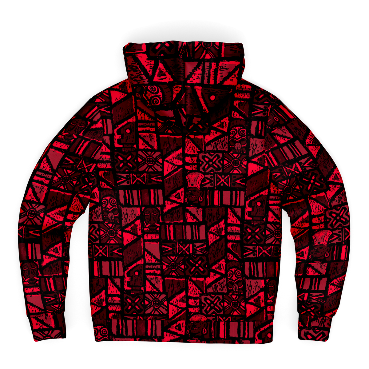 The Aloha Sherpa-Lined Hoodie – Shelter Island Tapa: Lava Flow