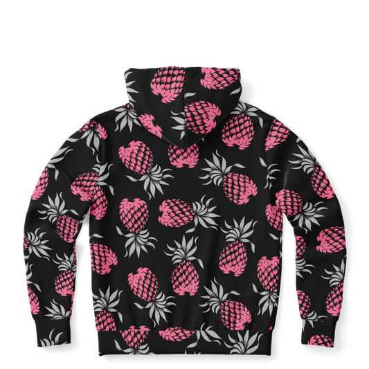 The Aloha Hoodie – Pineapples of Eternity: Black+Grey+Pink