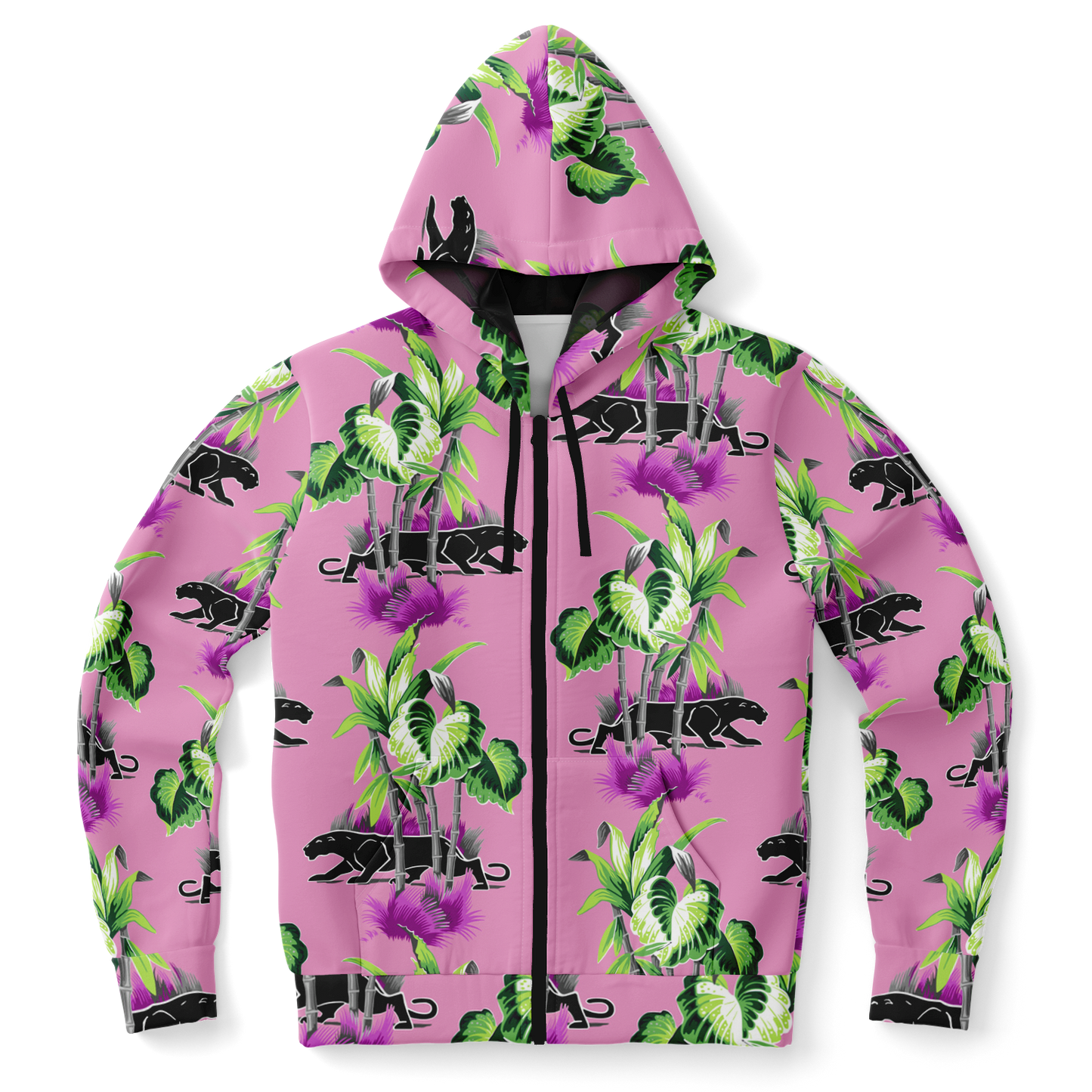 The Aloha Hoodie – Jungle Cat: Pink+Black