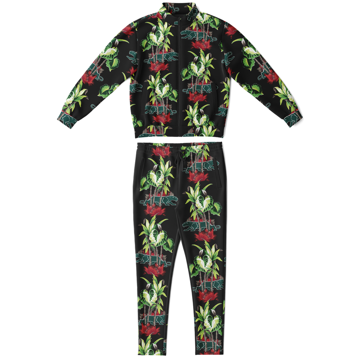 The Aloha Tracksuit – Jungle Cat: Black+Green
