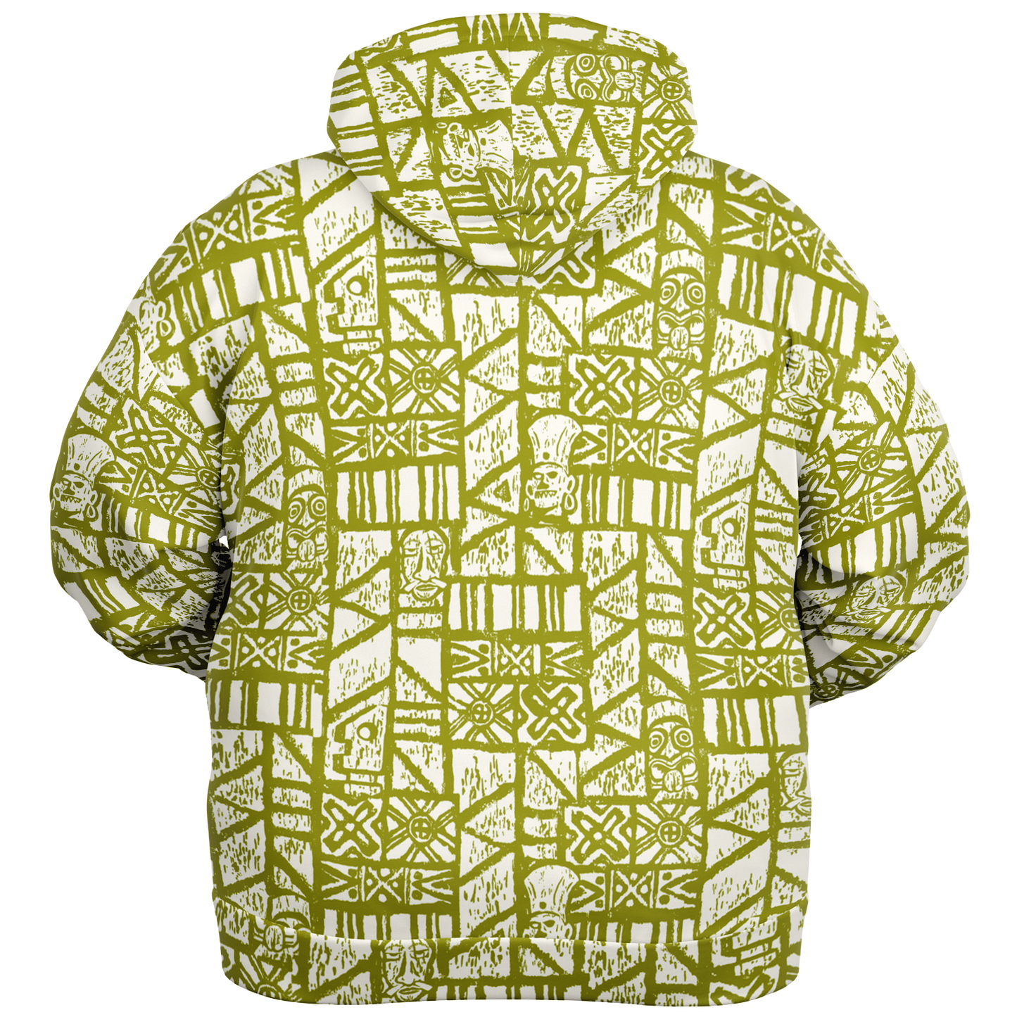The Aloha Hoodie - PLUS-SIZE – Shelter Island Tapa: White+Olive