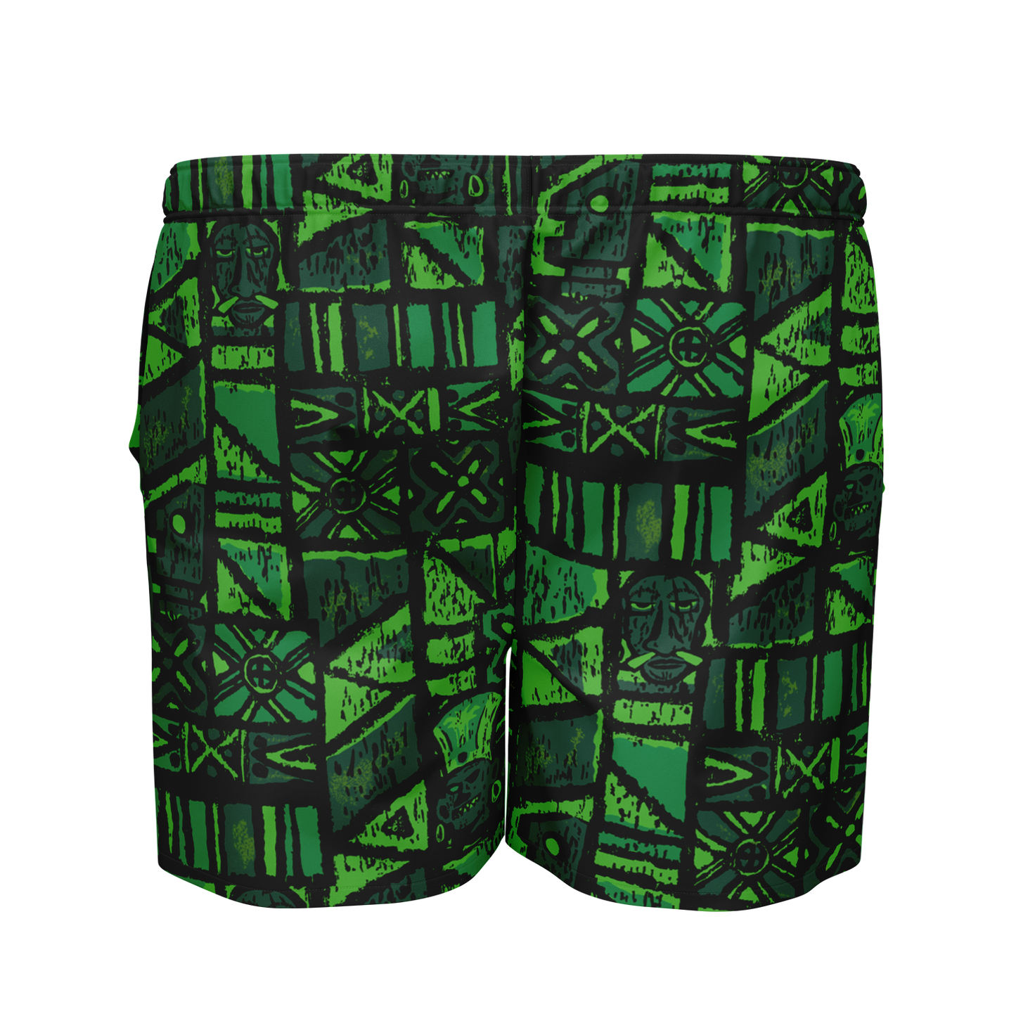 Swim Trunks – PLUS SIZE – Shelter Island Tapa: Fern Grotto