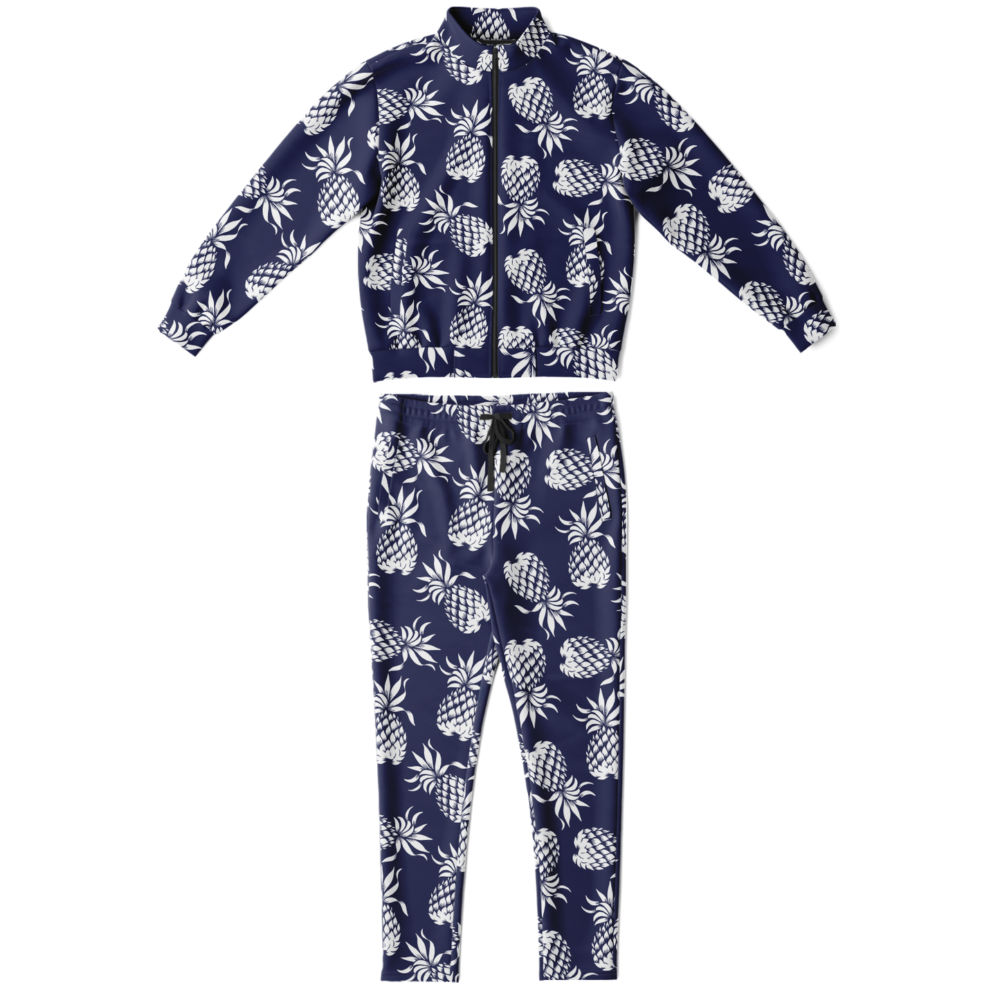 The Aloha Tracksuit – Pineapples of Eternity: Navy+White