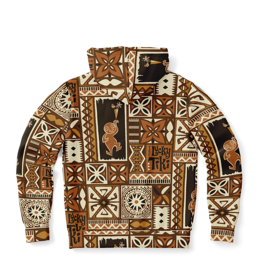 The Aloha Hoodie – LuckyTiki: Brown+Orange