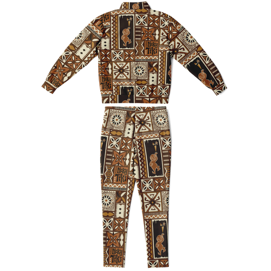 The Aloha Tracksuit – LuckyTiki: Brown+Orange