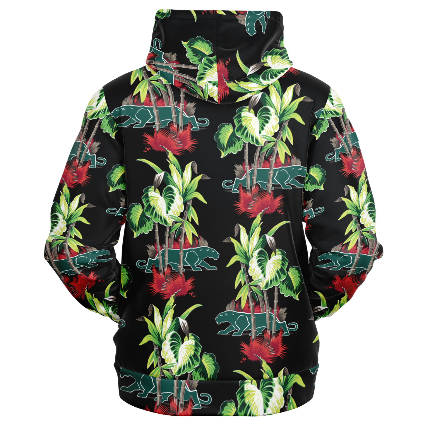 The Aloha Hoodie – Jungle Cat: Black+Green