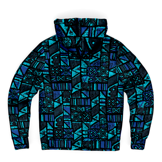 The Aloha Sherpa-Lined Hoodie – Shelter Island Tapa: Midnight Lagoon