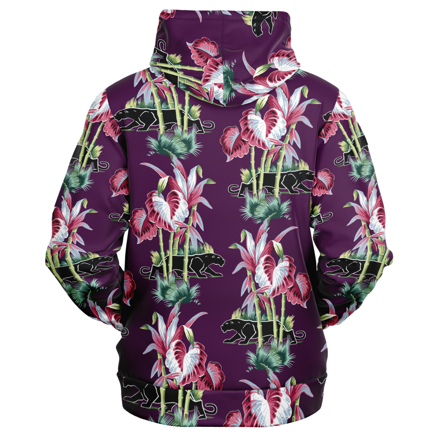 The Aloha Hoodie – Jungle Cat: Purple+Black