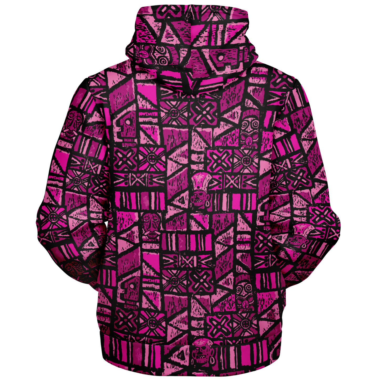 The Aloha Sherpa-Lined Hoodie – Shelter Island Tapa: Dragon Fruit