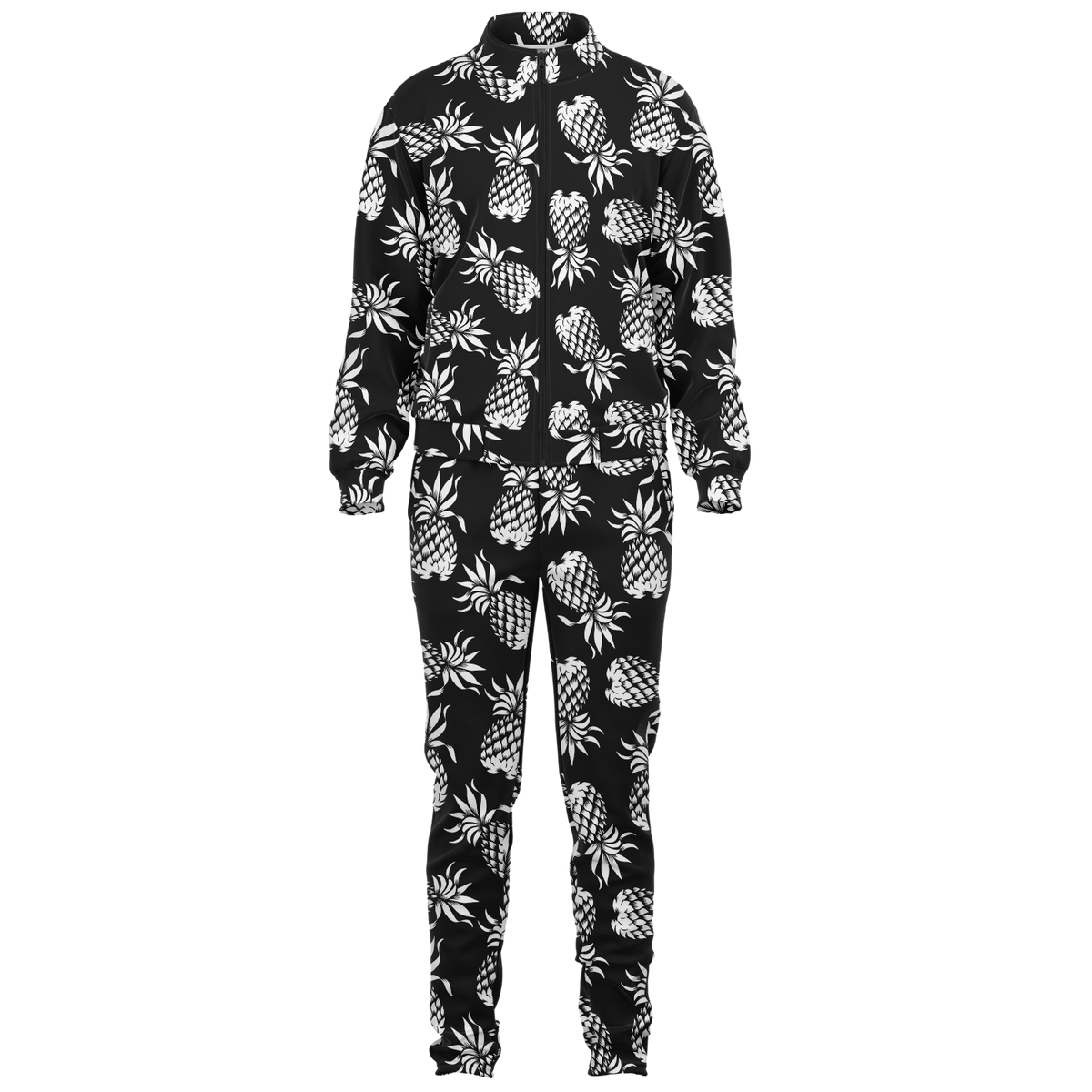 The Aloha Tracksuit – Pineapples of Eternity: Black+White