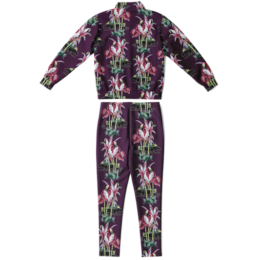 The Aloha Tracksuit – Jungle Cat: Purple+Black