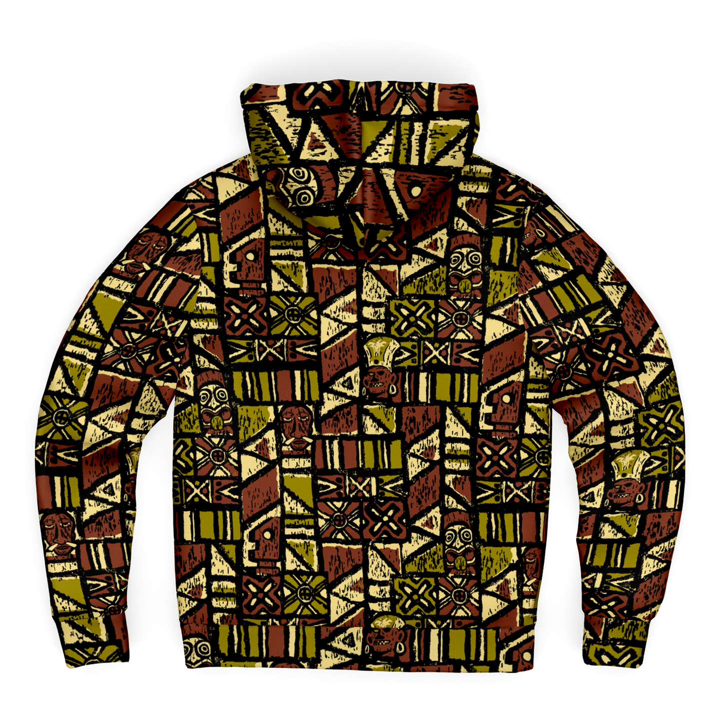 The Aloha Sherpa-Lined Hoodie – Shelter Island Tapa: Jungle Trail