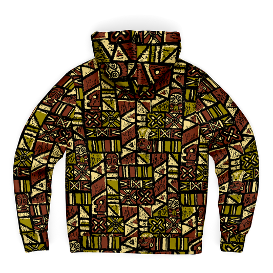 The Aloha Sherpa-Lined Hoodie – Shelter Island Tapa: Jungle Trail