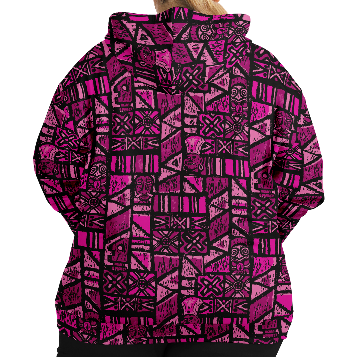 The Aloha Hoodie - PLUS-SIZE – Shelter Island Tapa: Dragon Fruit