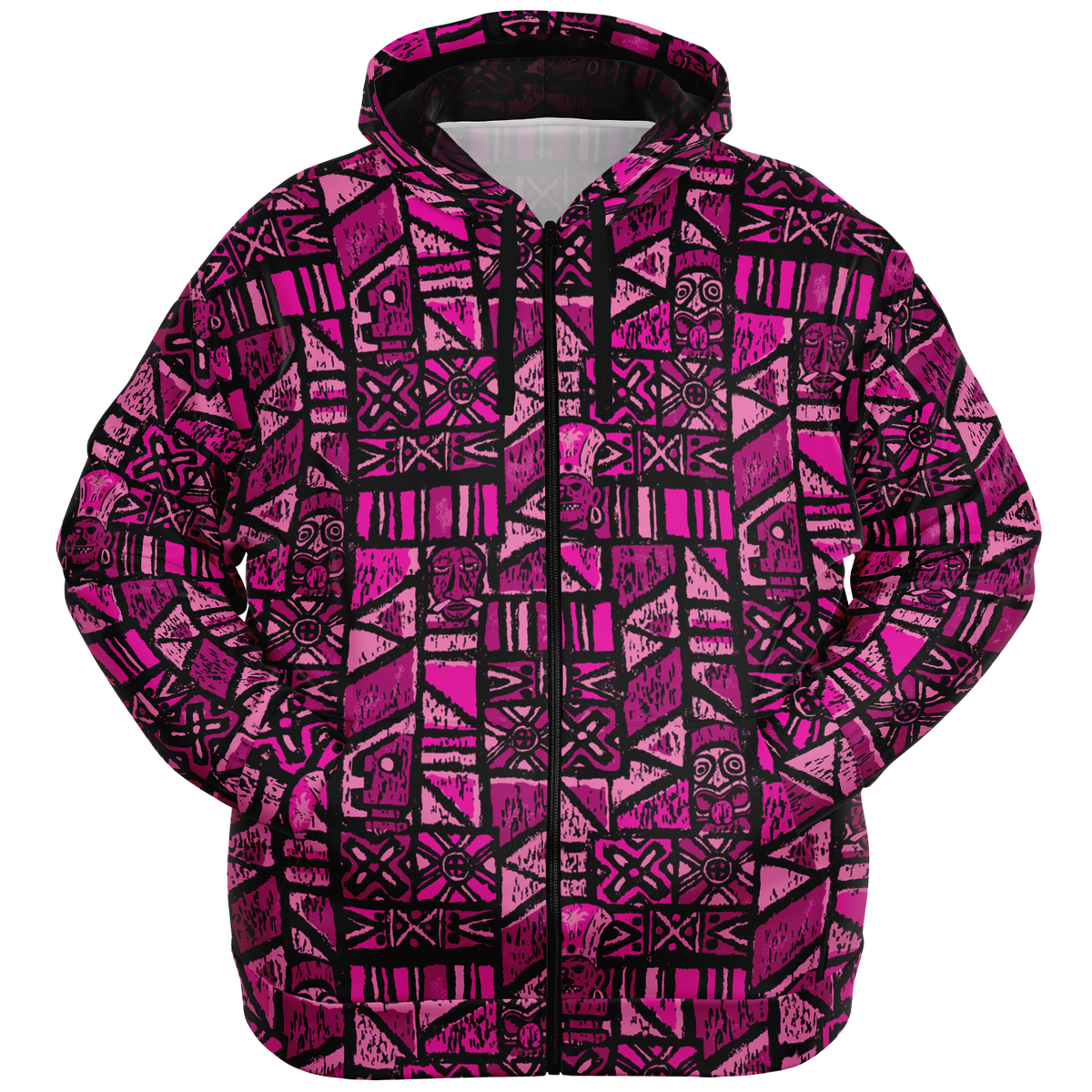 The Aloha Hoodie - PLUS-SIZE – Shelter Island Tapa: Dragon Fruit