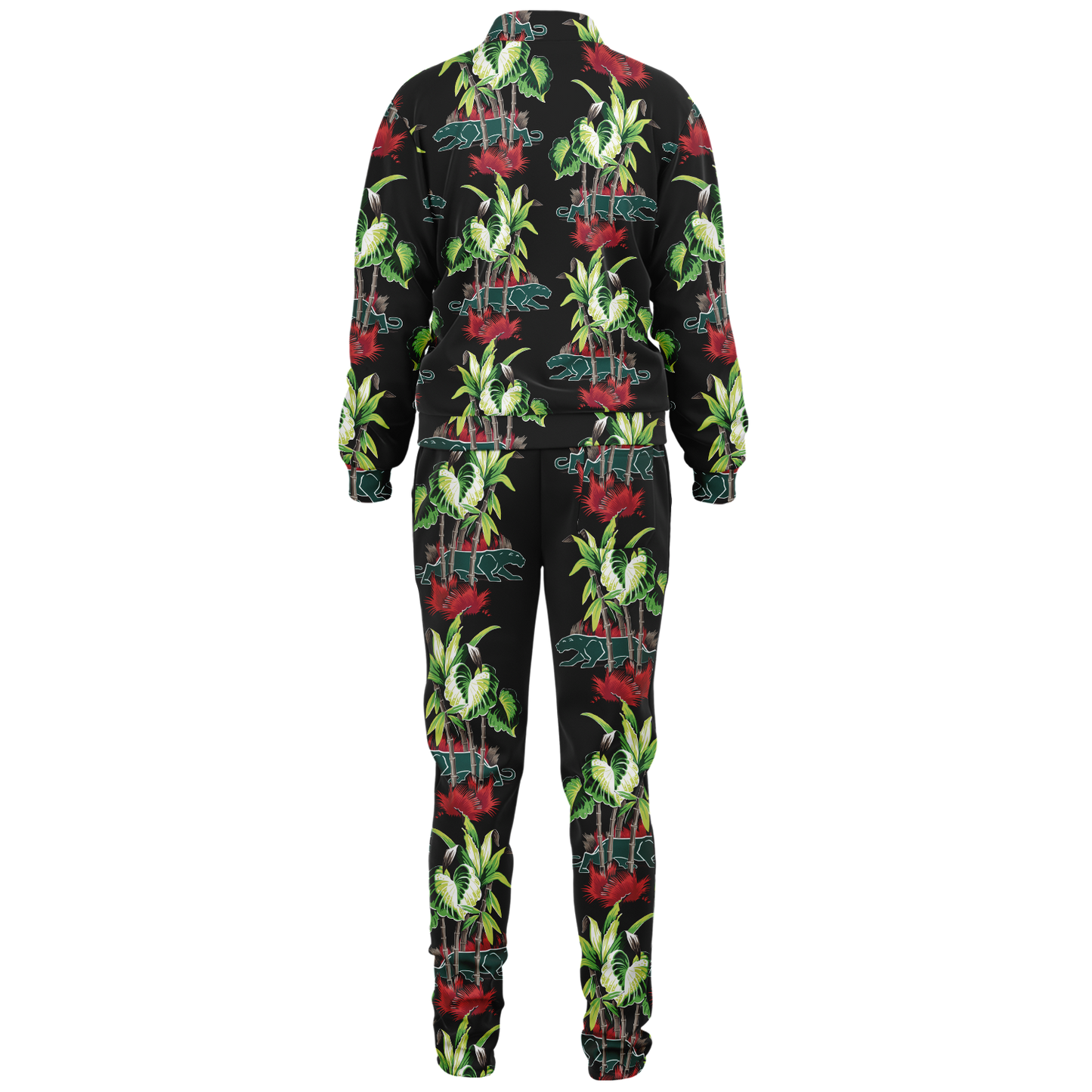 The Aloha Tracksuit – Jungle Cat: Black+Green