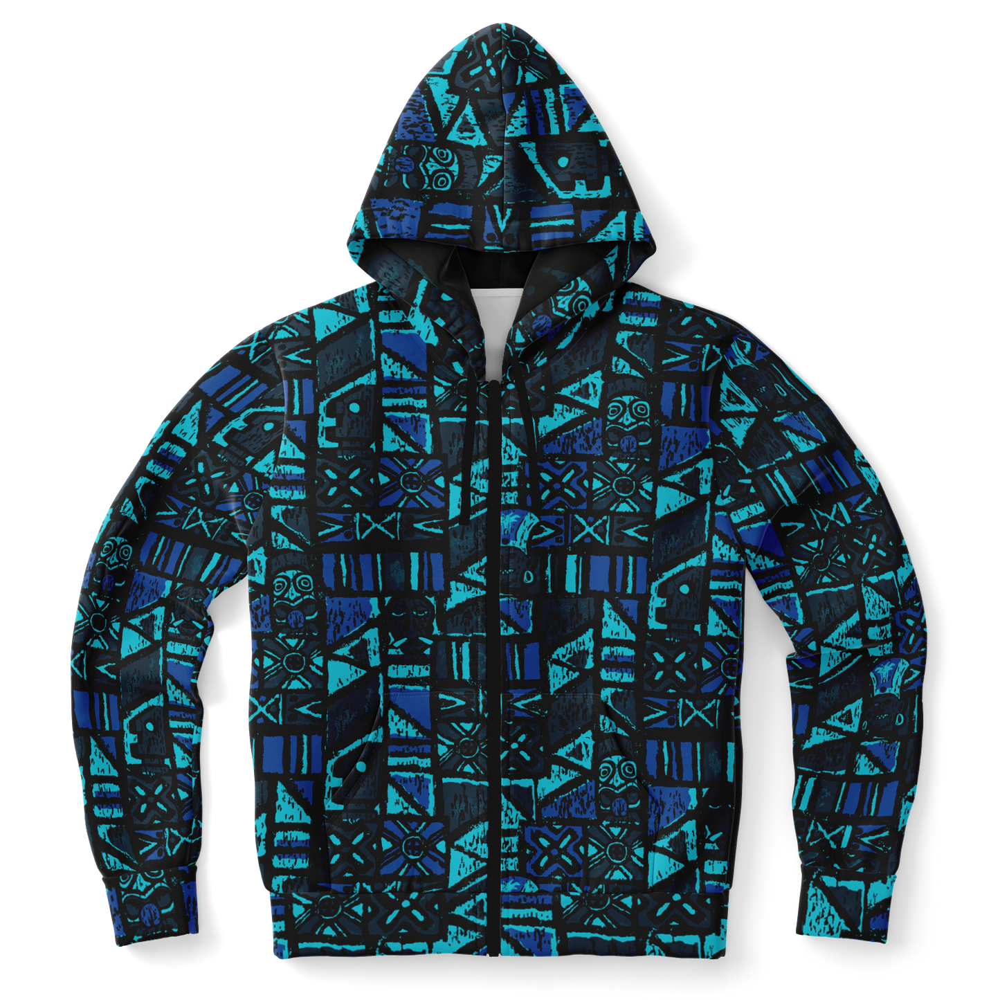 The Aloha Hoodie – Shelter Island Tapa: Midnight Lagoon