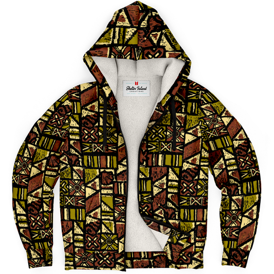 The Aloha Sherpa-Lined Hoodie – Isles of Sandwich Collection – Jungle Trail