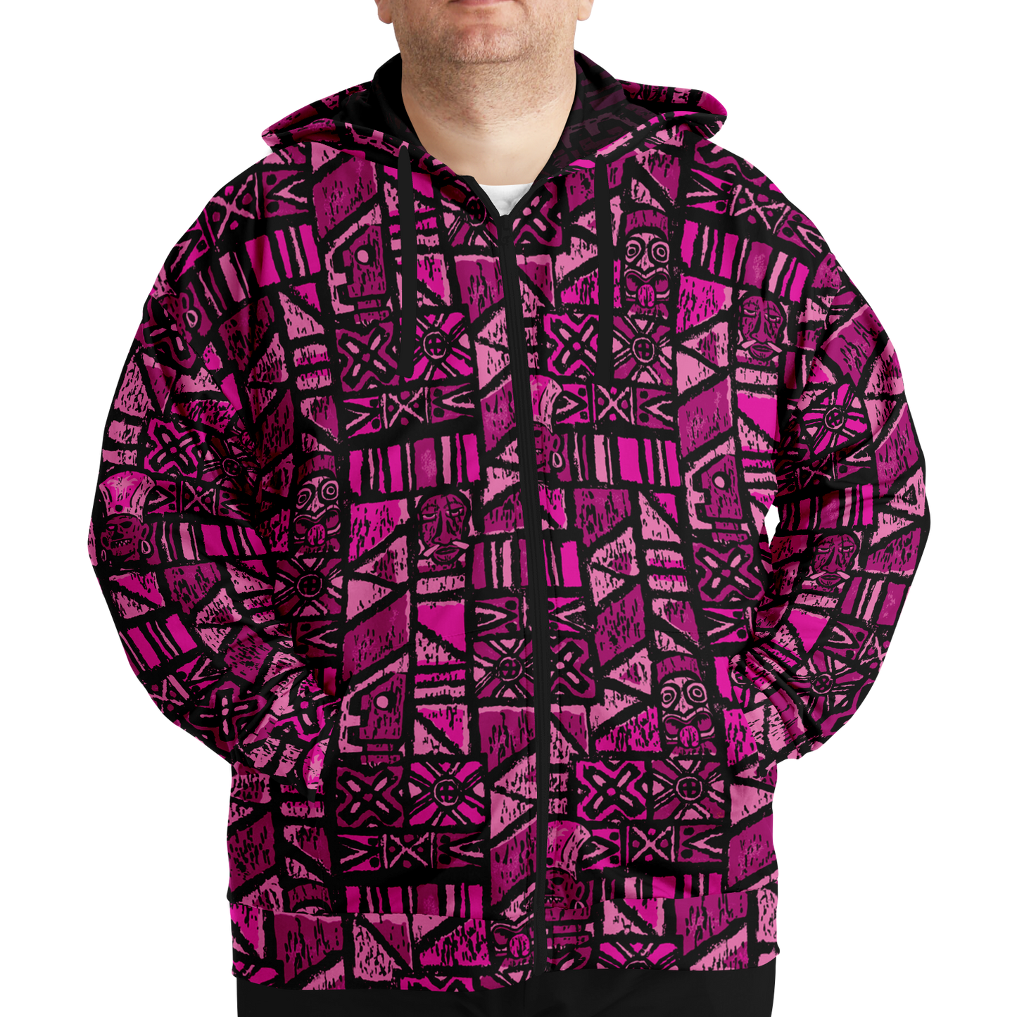 The Aloha Hoodie - PLUS-SIZE – Shelter Island Tapa: Dragon Fruit