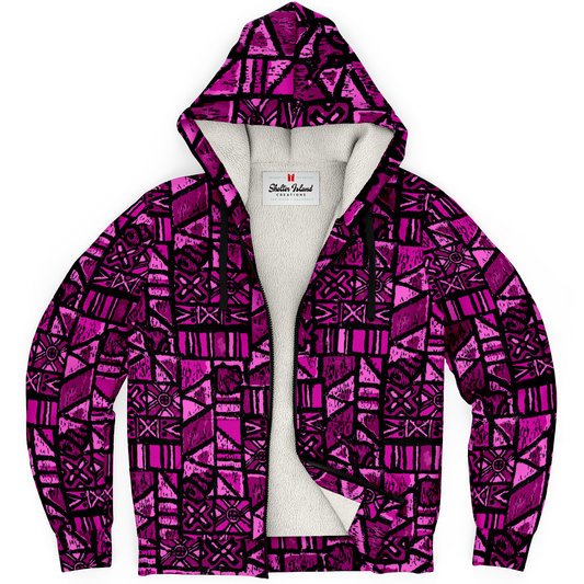The Aloha Sherpa-Lined Hoodie – Isles of Sandwich Collection – Dragon Fruit Cocktail