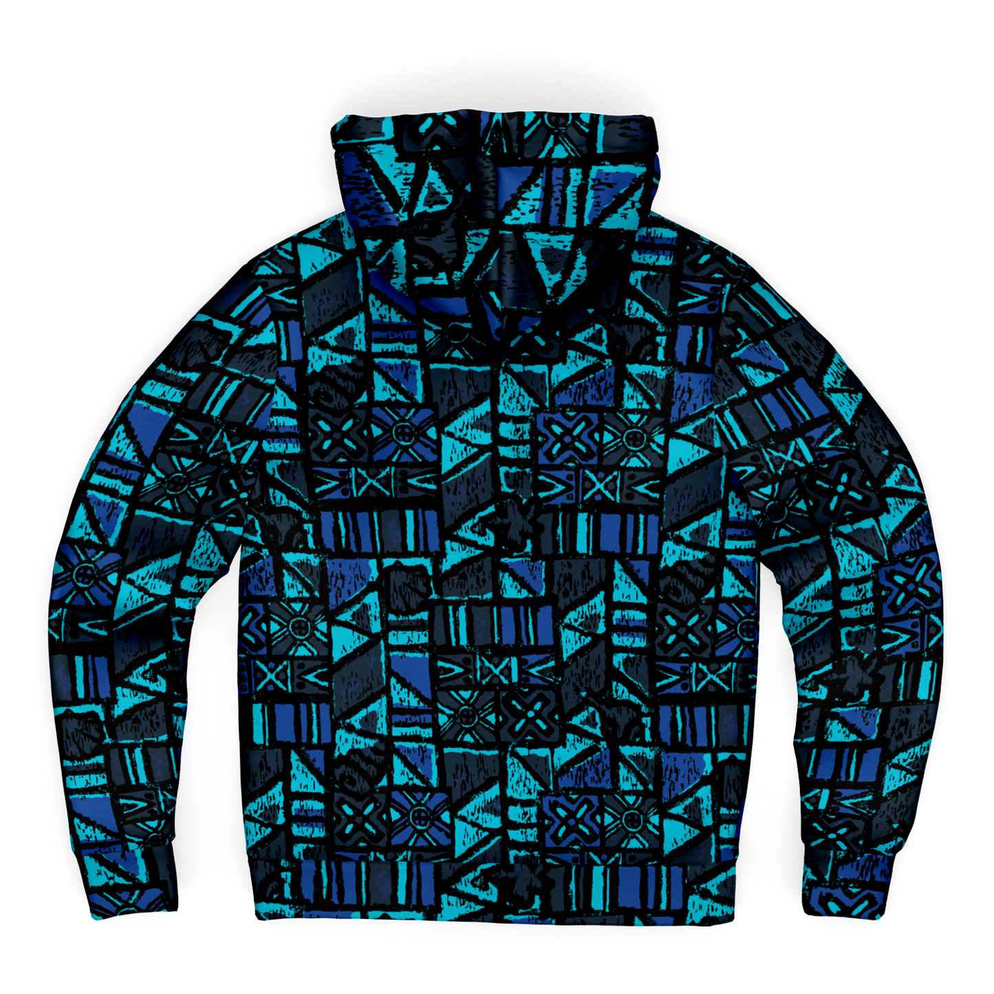 The Aloha Sherpa-Lined Hoodie – OG Tapa: Midnight Lagoon