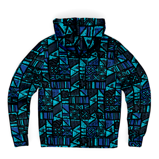 The Aloha Sherpa-Lined Hoodie – OG Tapa: Midnight Lagoon