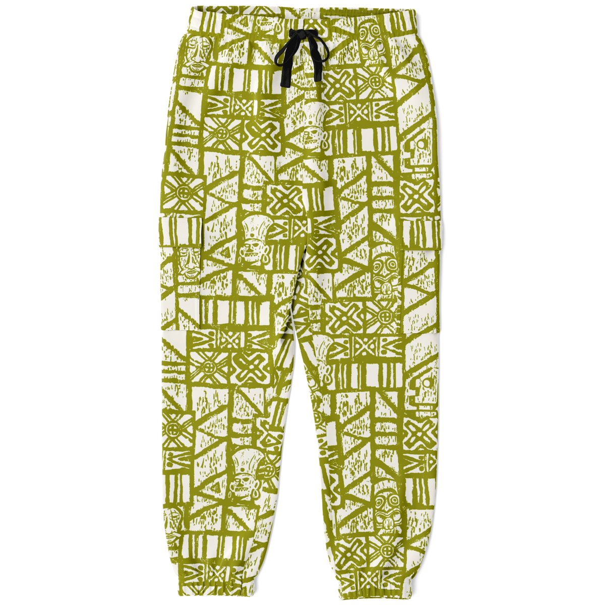 The Cargo Sweatpant – Isle Tapa: White+Olive
