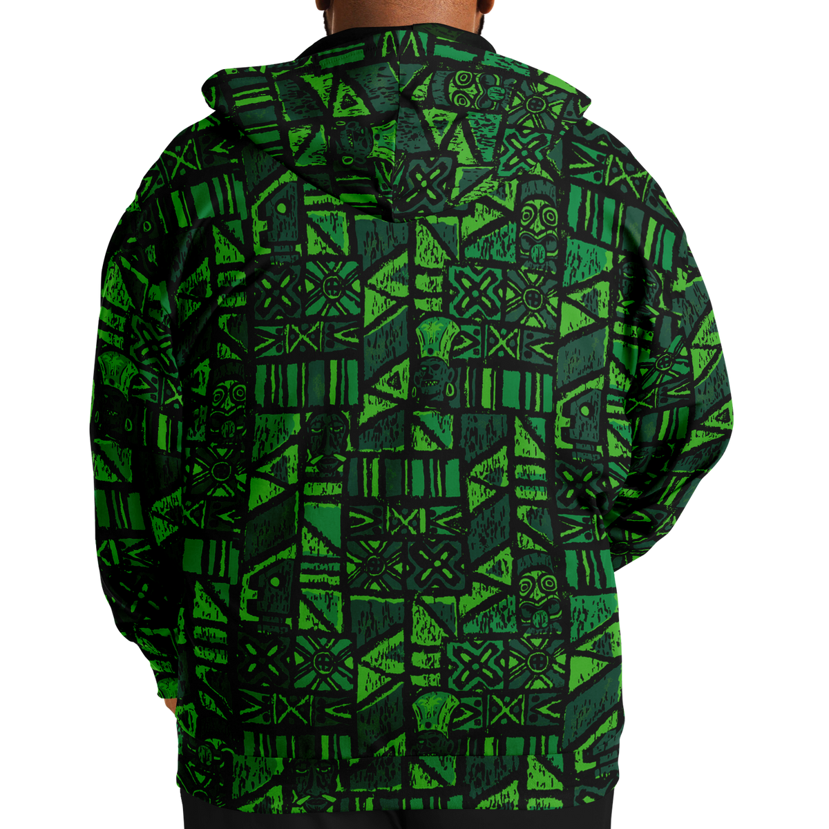 The Aloha Hoodie - PLUS-SIZE – Shelter Island Tapa: Fern Grotto