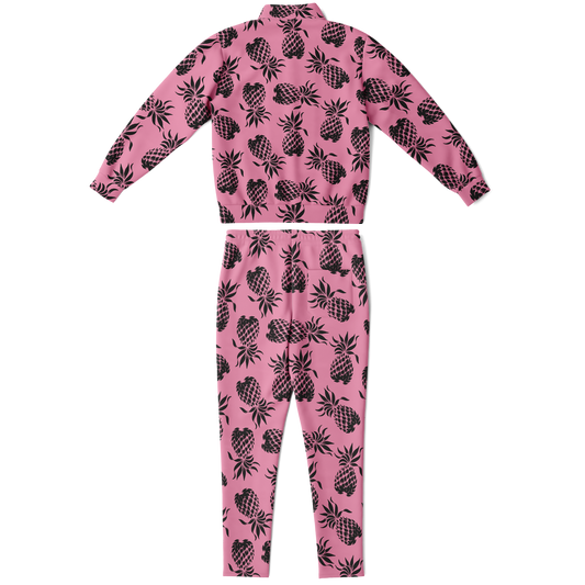 The Aloha Tracksuit – Pineapples of Eternity: Pink+Black