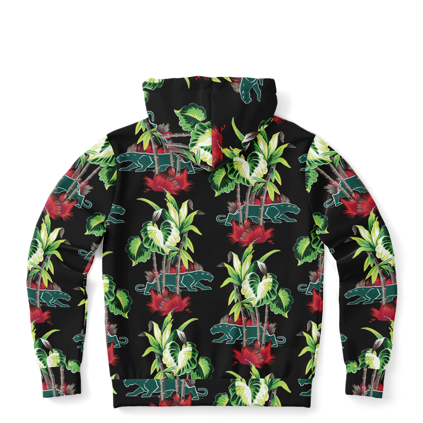 The Aloha Hoodie – Jungle Cat: Black+Green