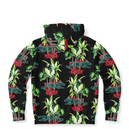 The Aloha Hoodie – Jungle Cat: Black+Green
