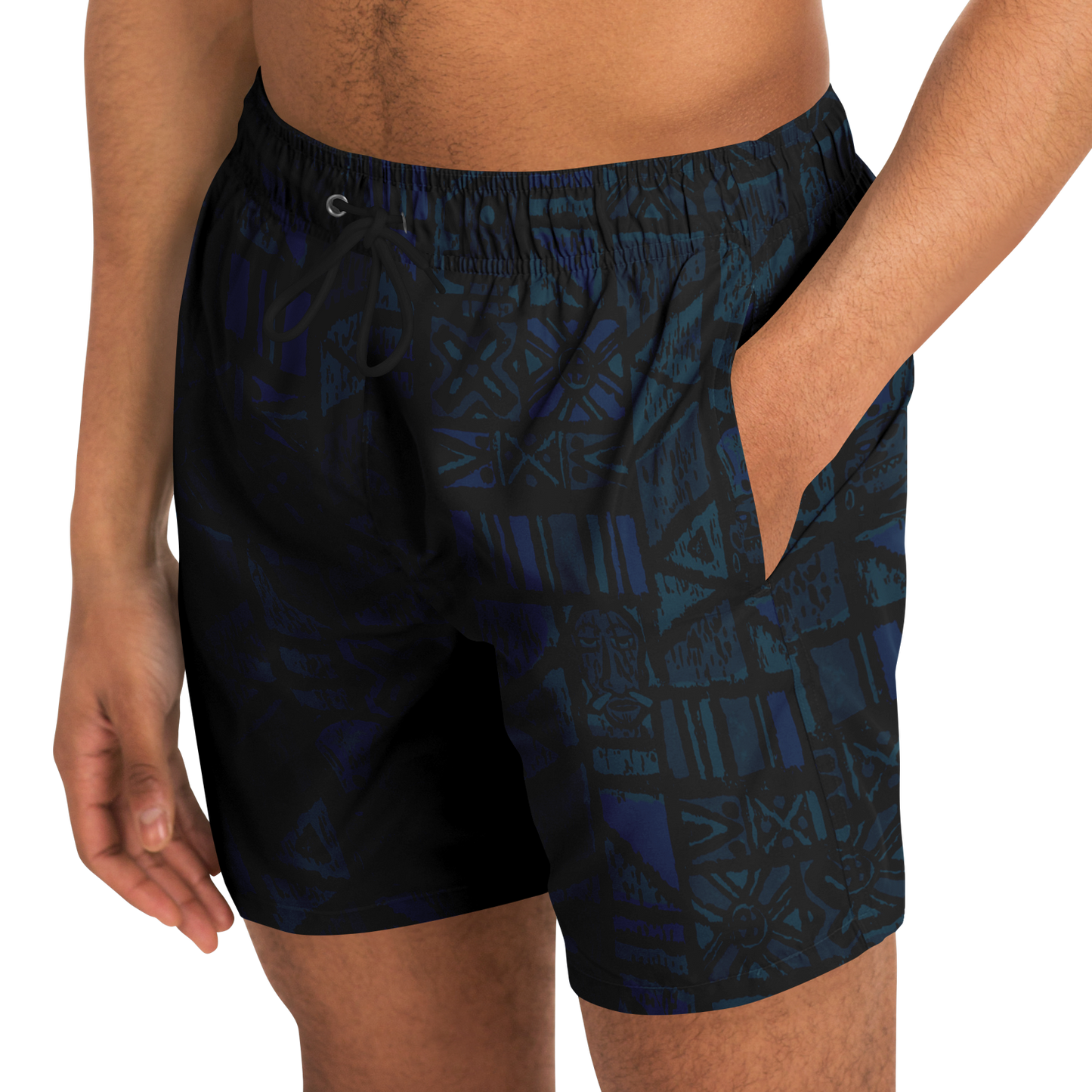 Swim Trunks – Shelter Island Tapa: Midnight Lagoon DARK
