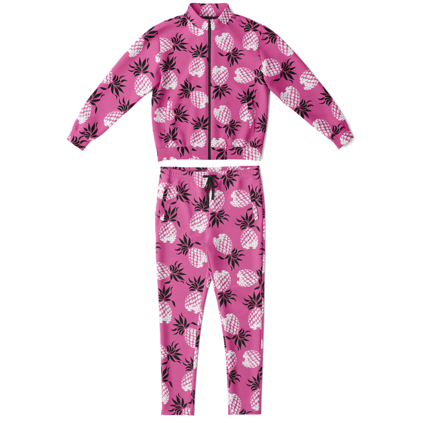 The Aloha Tracksuit – Pineapples of Eternity: Pink+Black+White