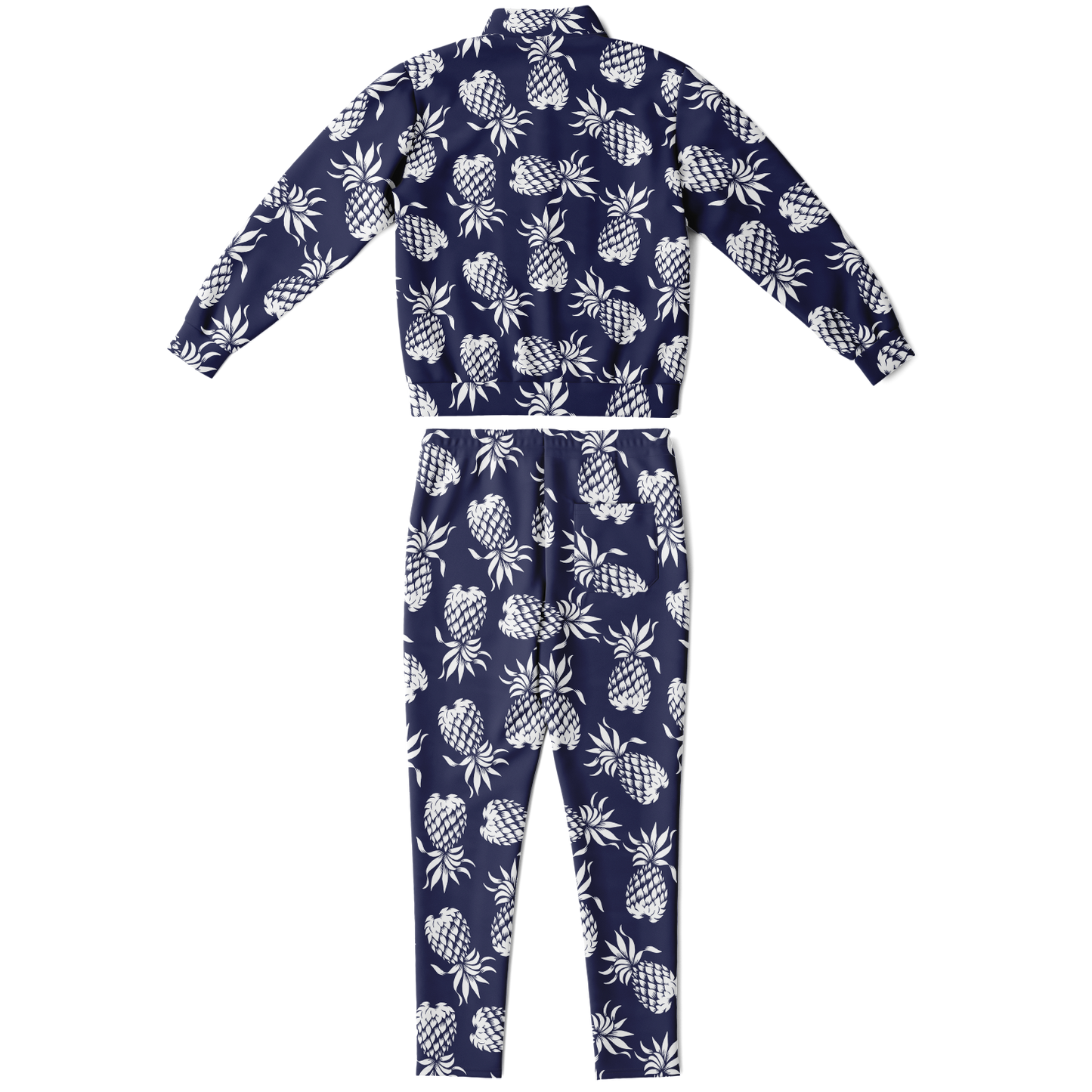 The Aloha Tracksuit – Pineapples of Eternity: Navy+White