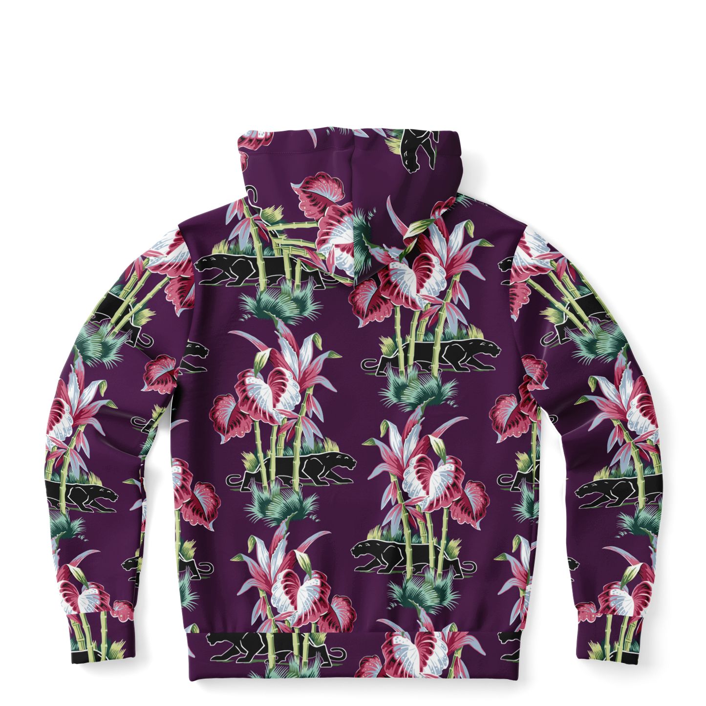 The Aloha Hoodie – Jungle Cat: Purple+Black