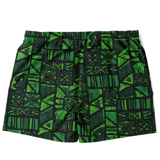 Swim Trunks – PLUS SIZE – Shelter Island Tapa: Fern Grotto